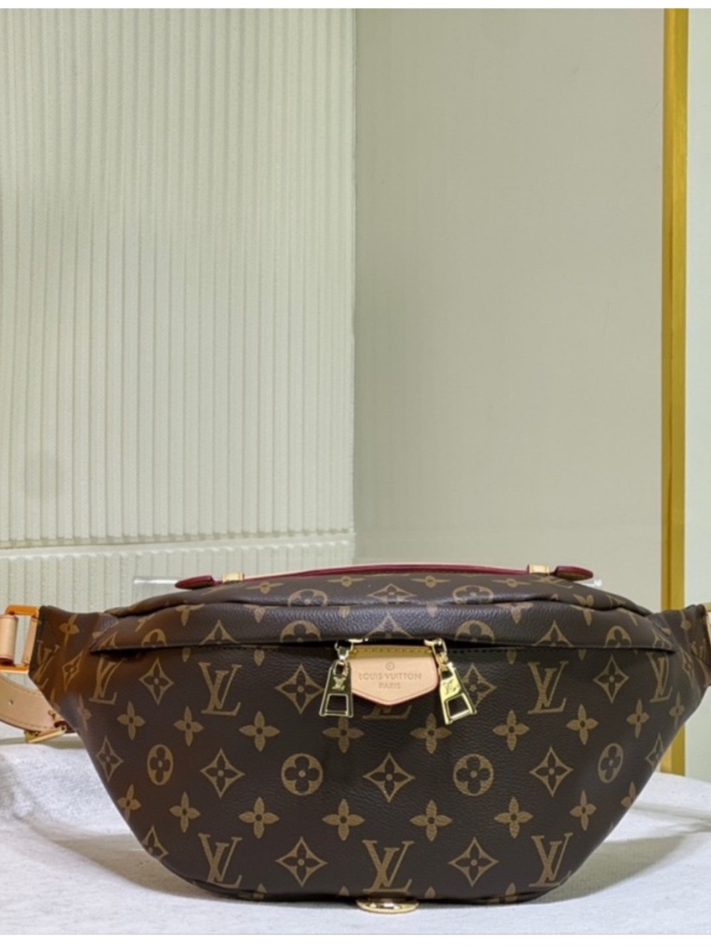 Louis Vuitton Monogram Canvas Fanny Pack Crossbody Bumbag in Brown and Tan - Picture 2 of 15